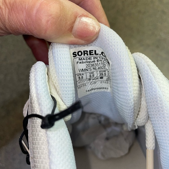 🆕 SOREL Out N About Sports Wedge LaceUp Sneaker, White/Sea Salt Size 8.5 - Picture 11 of 11